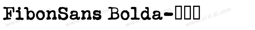 FibonSans Bolda字体转换